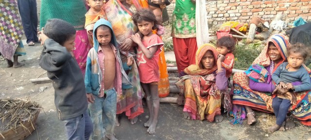 मुसहर बस्तीमा चिसोको प्रहार : न लुगा,न खाना